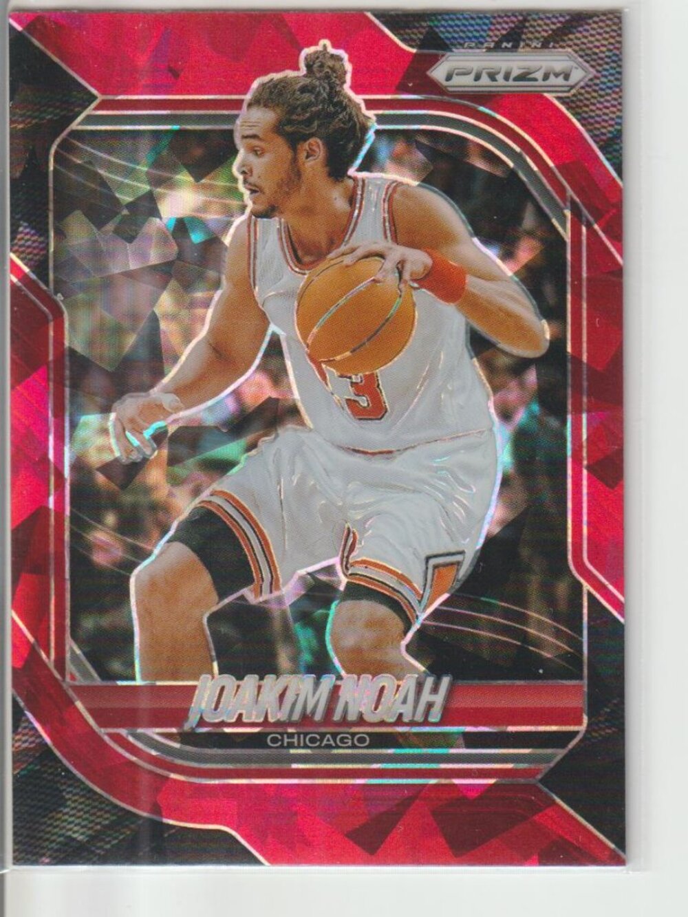 Joakim Noah 2025-26 Panini Prizm #172 Red Ice Prizm Chicago Basketball